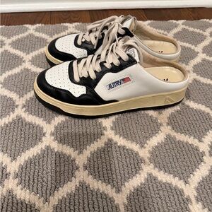 Women's Black and White Sneakers